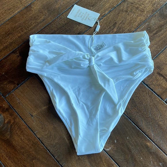 Designer Sonya Swim women’s size medium knotted front bow high waisted bikini - Picture 9 of 10